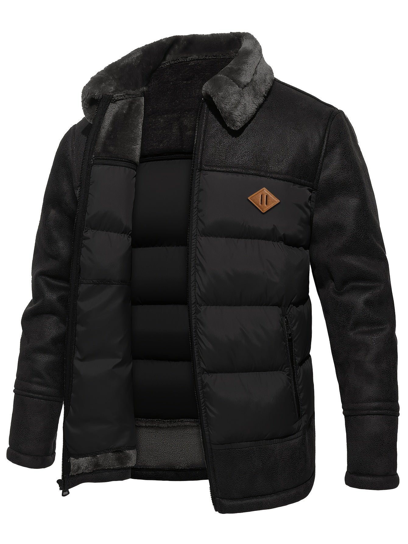 Thermal Insulated Fleece Coat for Men