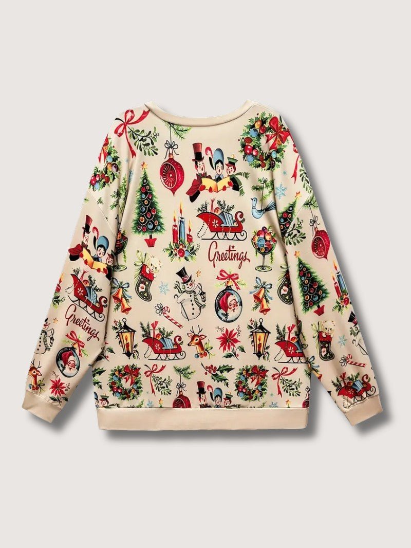 Fun Holiday Santa Claus Sweater