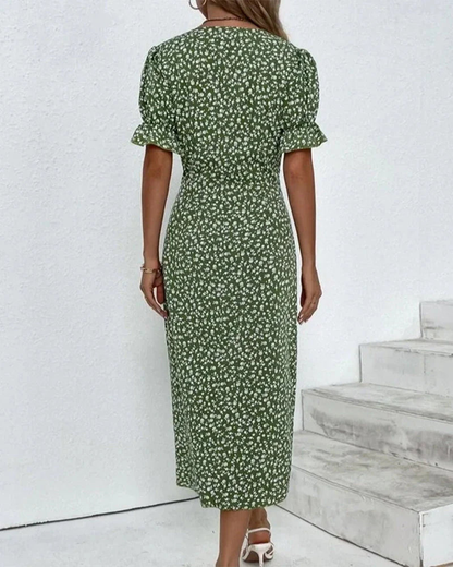 Women's Wrap Midi Dress