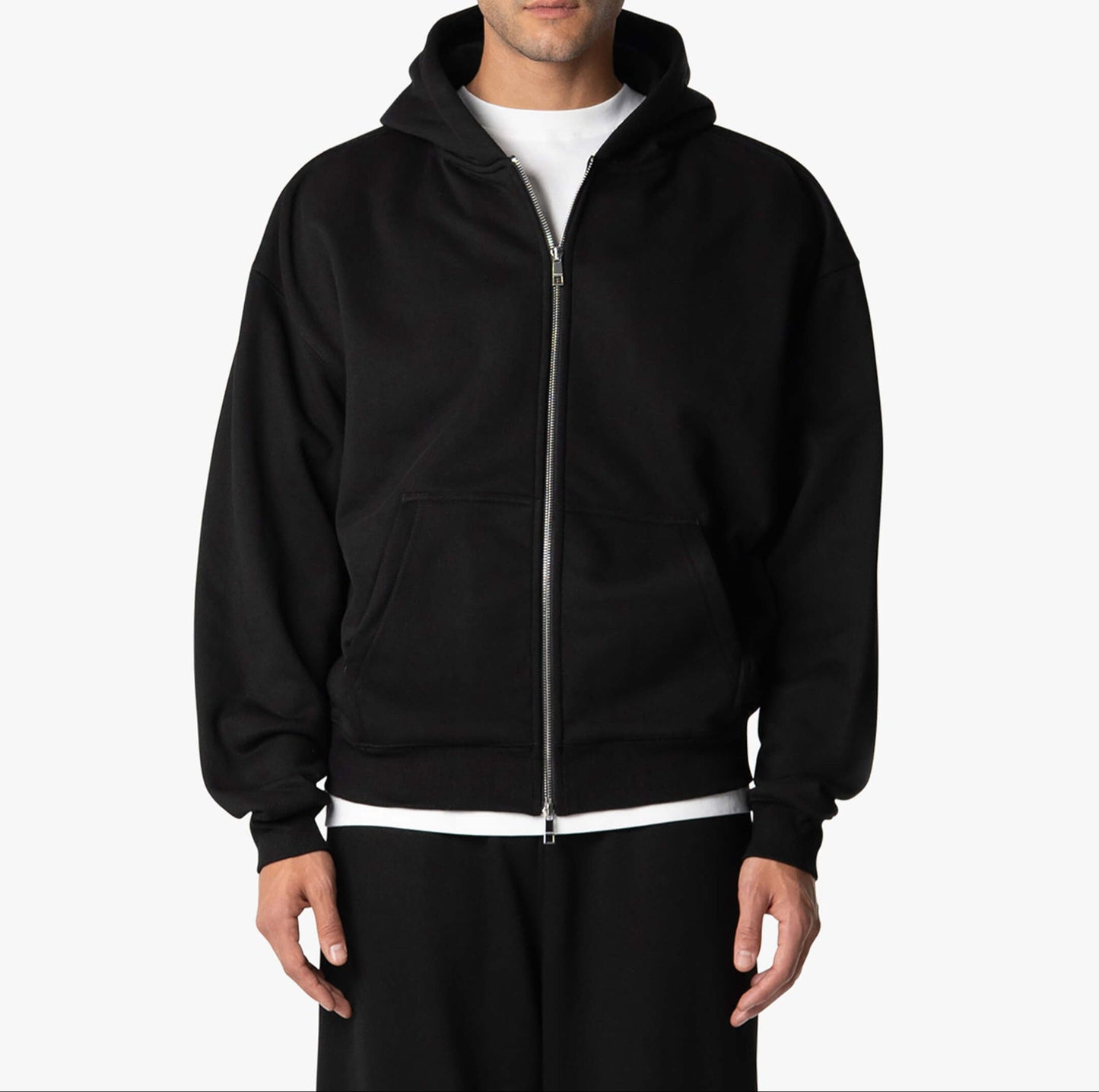 Relaxed Fit Mens Fleece Hoodie
