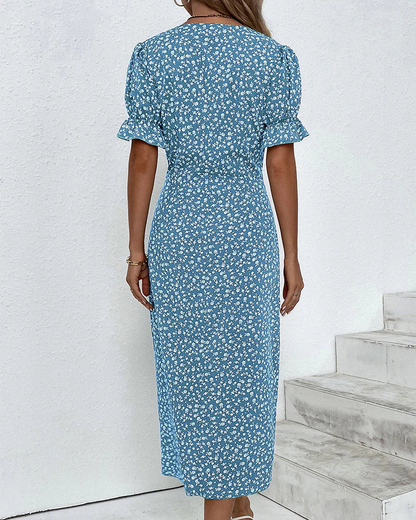 Women's Wrap Midi Dress