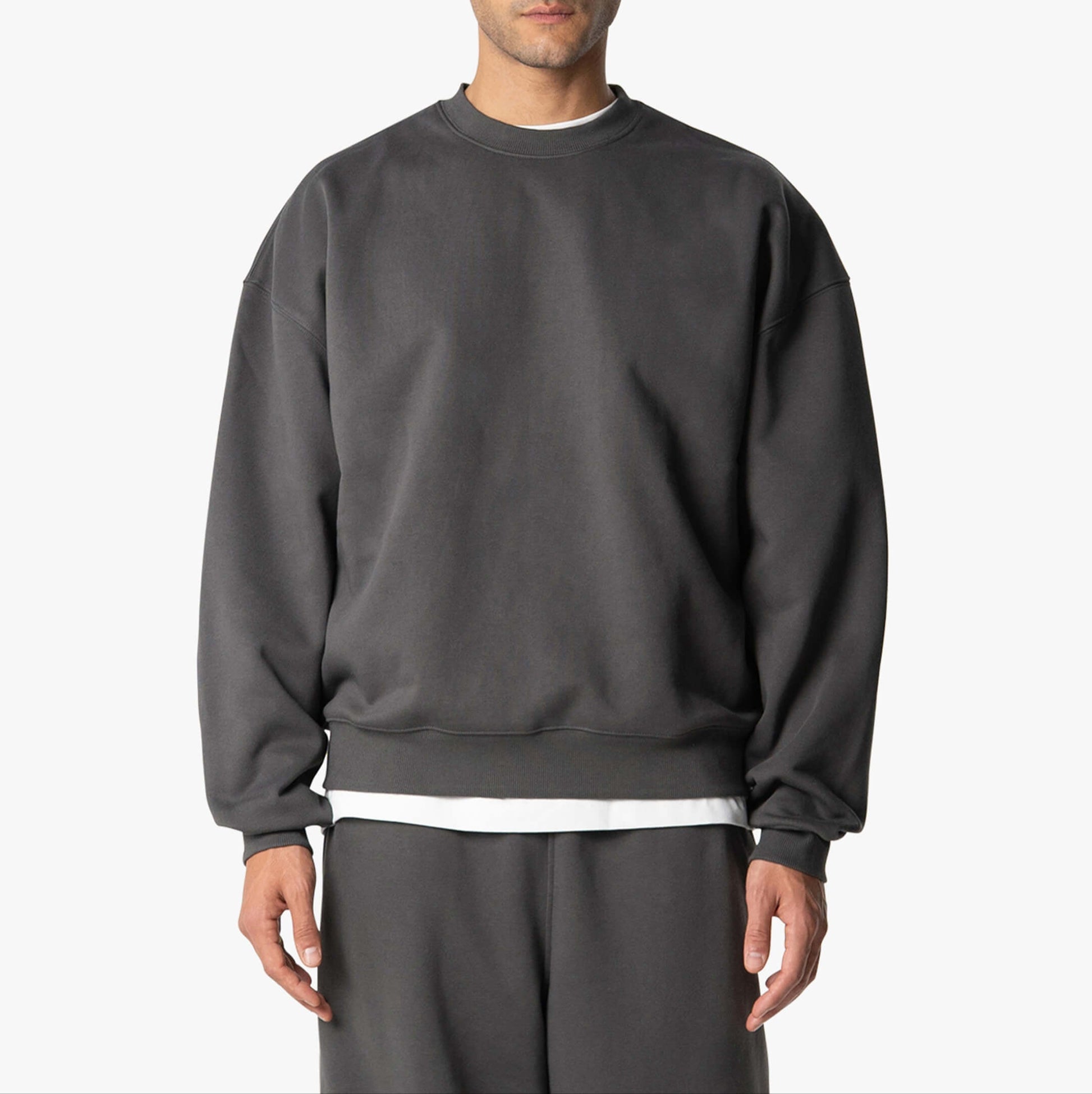 Cozy Oversized Mens Fleece Sweatshirt - OutfitLondon