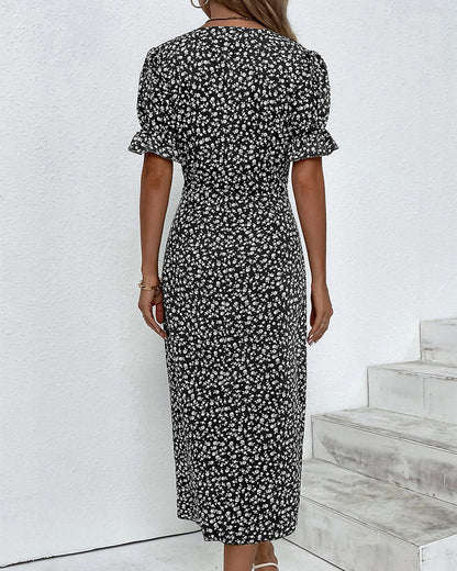 Women's Wrap Midi Dress