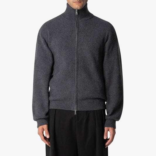 Cozy Mens Cable Knit Zip Up Jacket - OutfitLondon