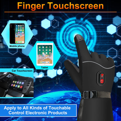 Heated Motorcycle Gloves Rechargeable Electric Heated Gloves