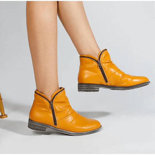 Stylish Women's Low Heel Ankle Boots