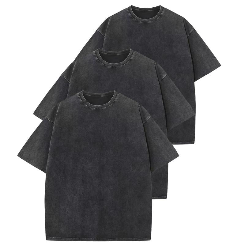 Relaxed Fit Casual Tee Shirt 3 Pack Bundle