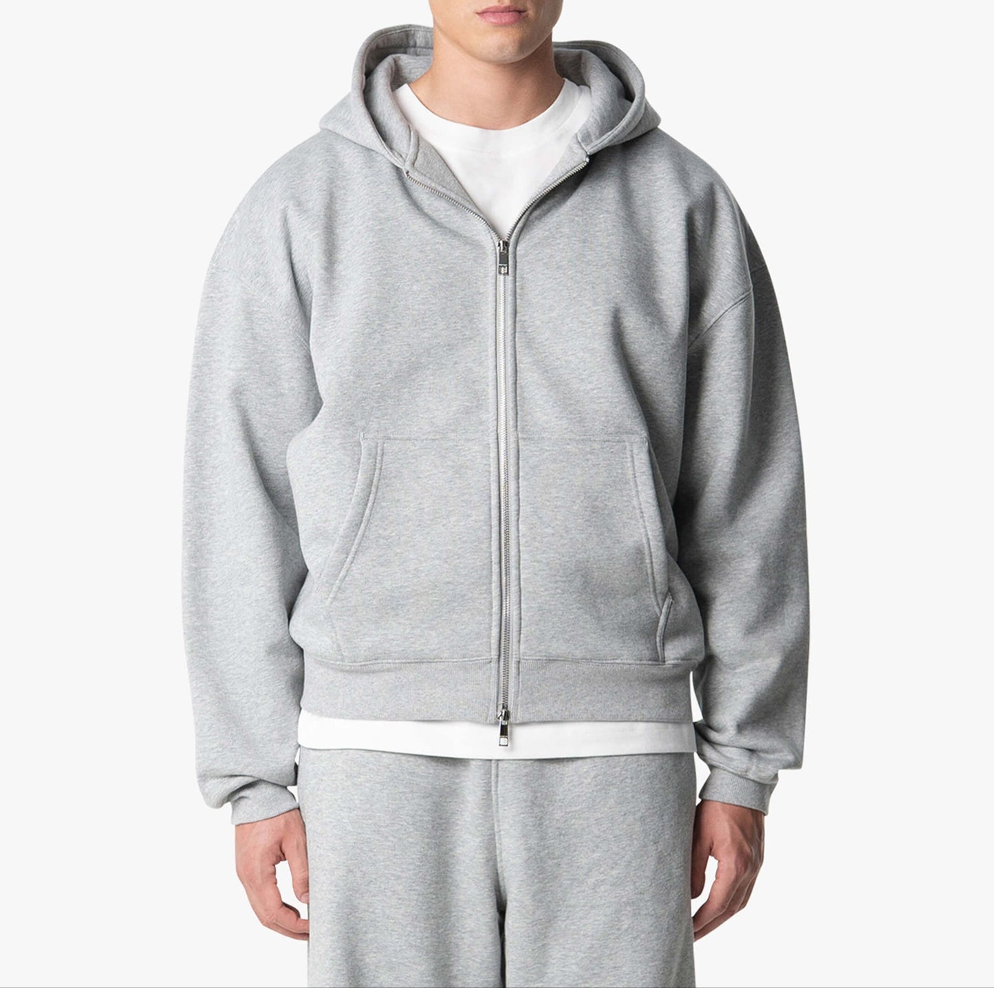 Relaxed Fit Mens Fleece Hoodie - OutfitLondon