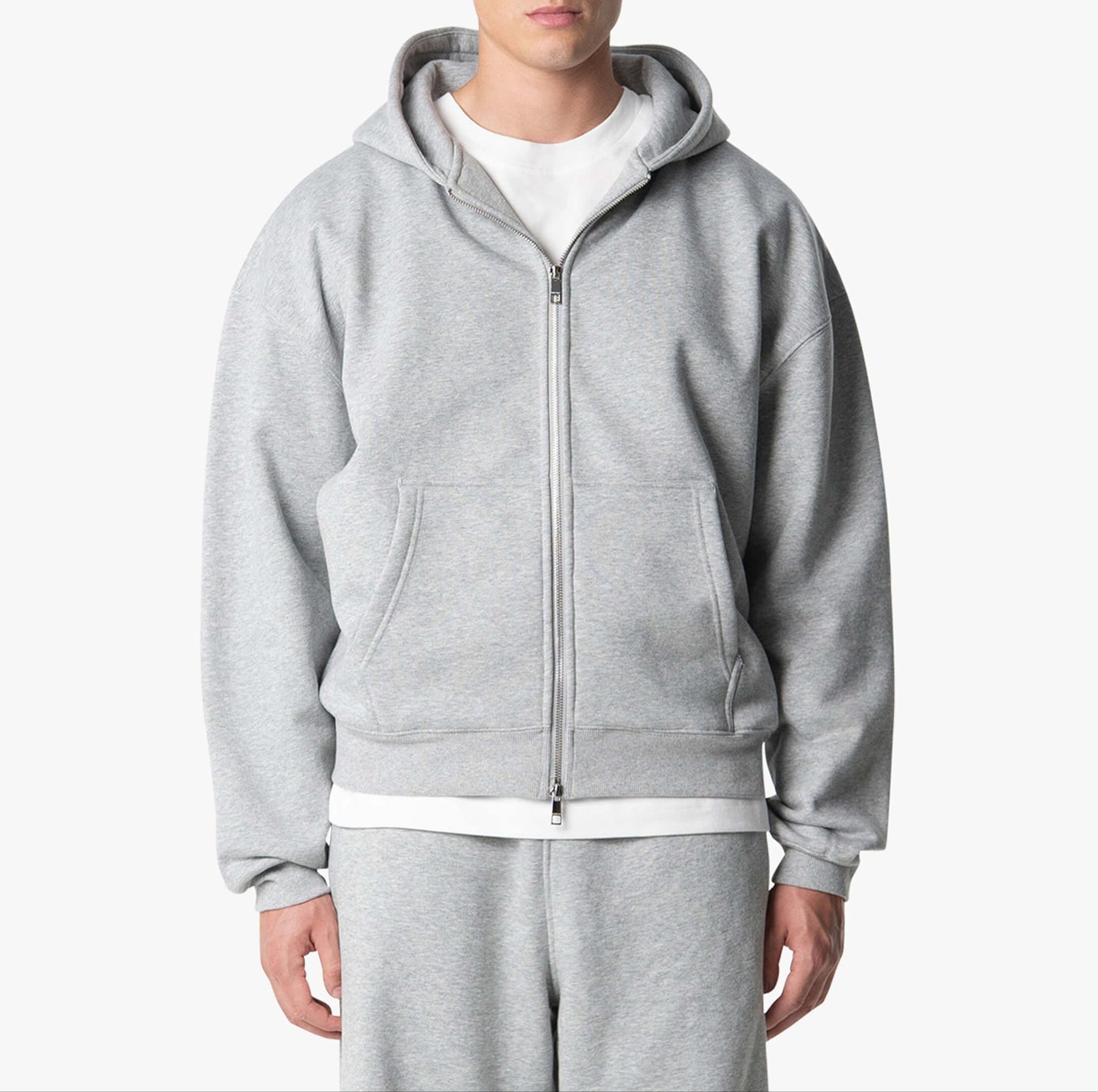 Relaxed Fit Mens Fleece Hoodie - OutfitLondon