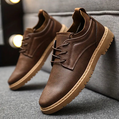 Classic Black Leather Dress Shoes - OutfitLondon