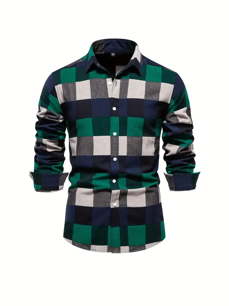 Classic Multicolor Long Sleeve Dress Shirt
