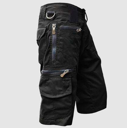 Men's Multi-Pocket Utility Cargo Shorts