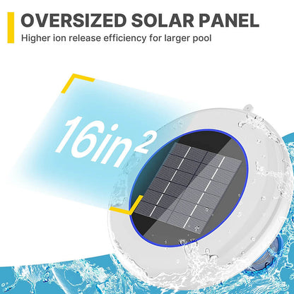 Solar Pool Ionizer with LED Light – Chlorine-Free Purifier for Pools, Hot Tubs & Spas | Reduce Algae, Clean Water