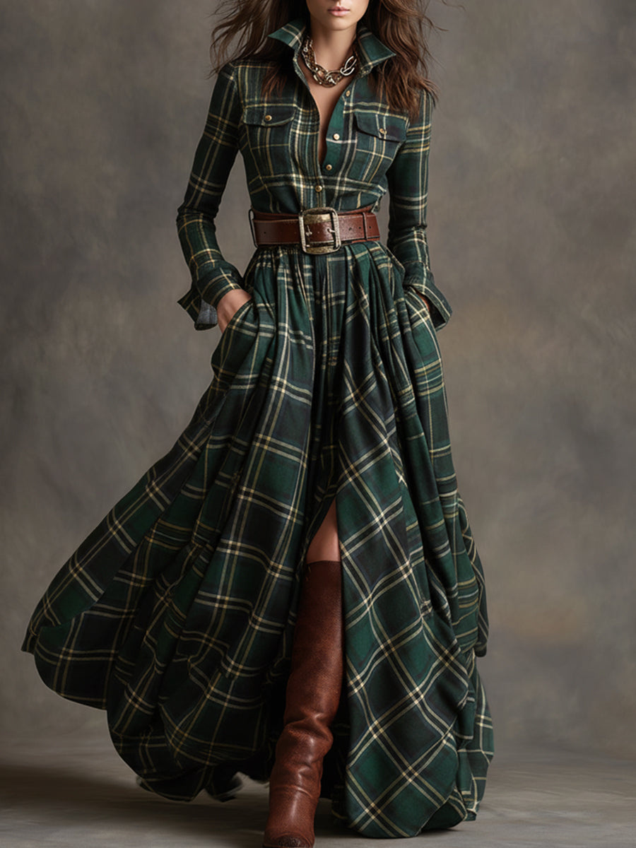 Classic Feminine Shirt Dress
