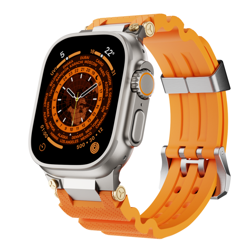 Flexible Rubber Strap For Apple Watch