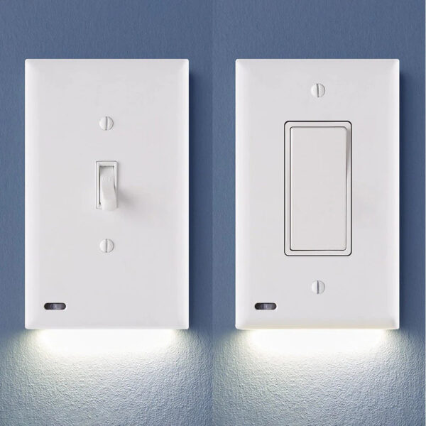 4-Pack: LED Night Light Outlet Cover – Assorted Styles