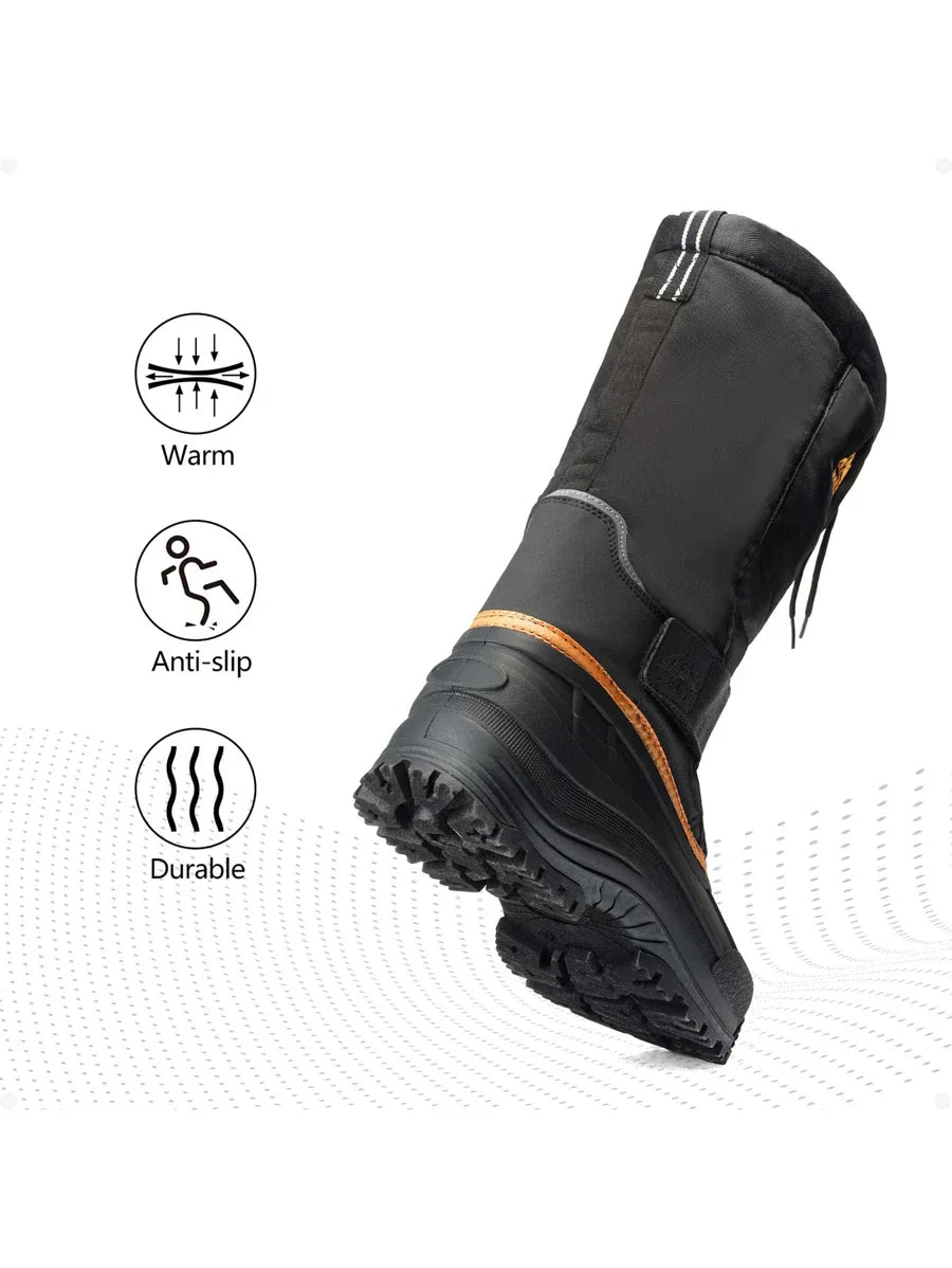 Insulated Snow Boots for Women Black