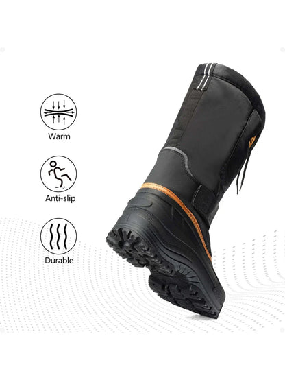 Insulated Snow Boots for Women Black