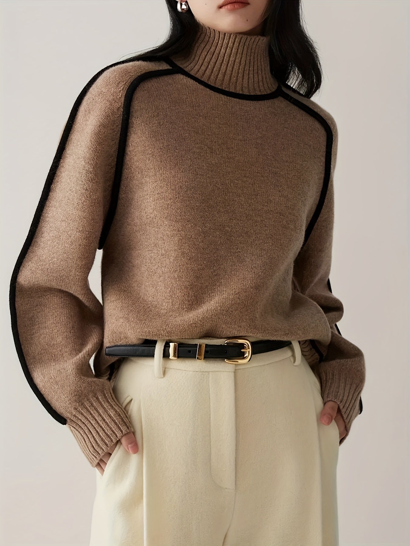 Warm Comfortable Long Sleeve Winter Sweater - OutfitLondon