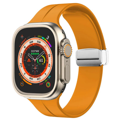 Thin Adjustable Apple Watch Strap With Secure Clasp