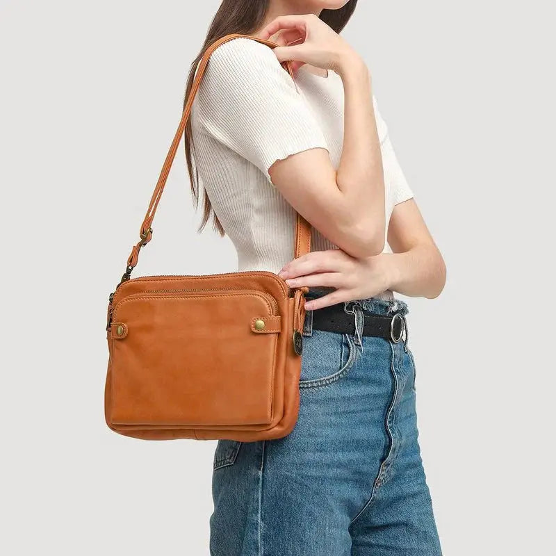 Authentic Leather Cross Body Purse