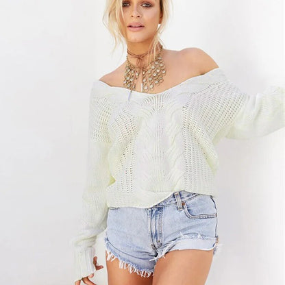 Women's Big Soft Long Sleeve Knit Sweater