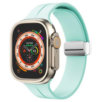 Thin Adjustable Apple Watch Strap With Secure Clasp