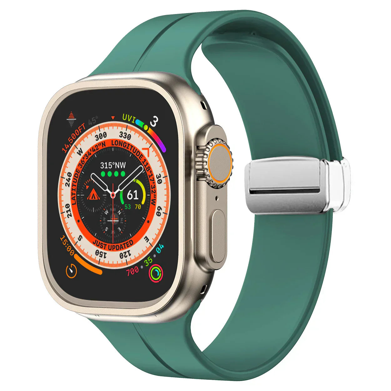 Thin Adjustable Apple Watch Strap With Secure Clasp