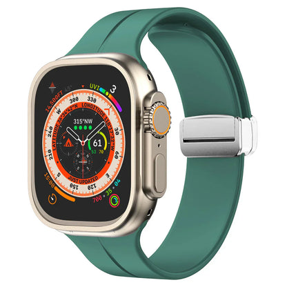Thin Adjustable Apple Watch Strap With Secure Clasp