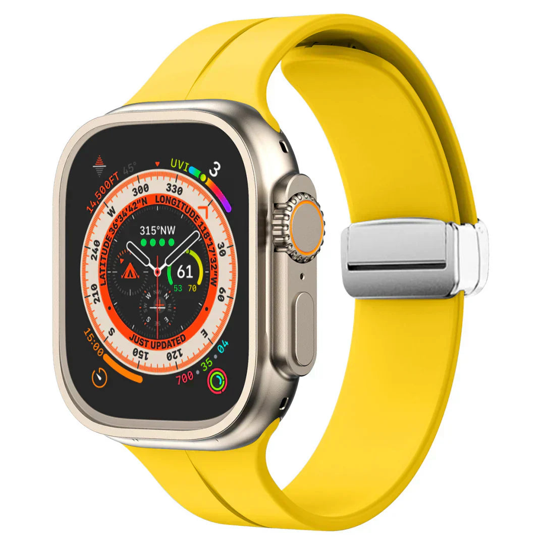Thin Adjustable Apple Watch Strap With Secure Clasp