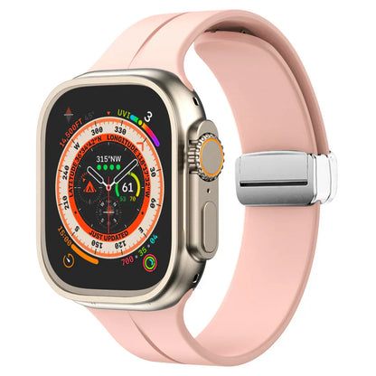 Thin Adjustable Apple Watch Strap With Secure Clasp