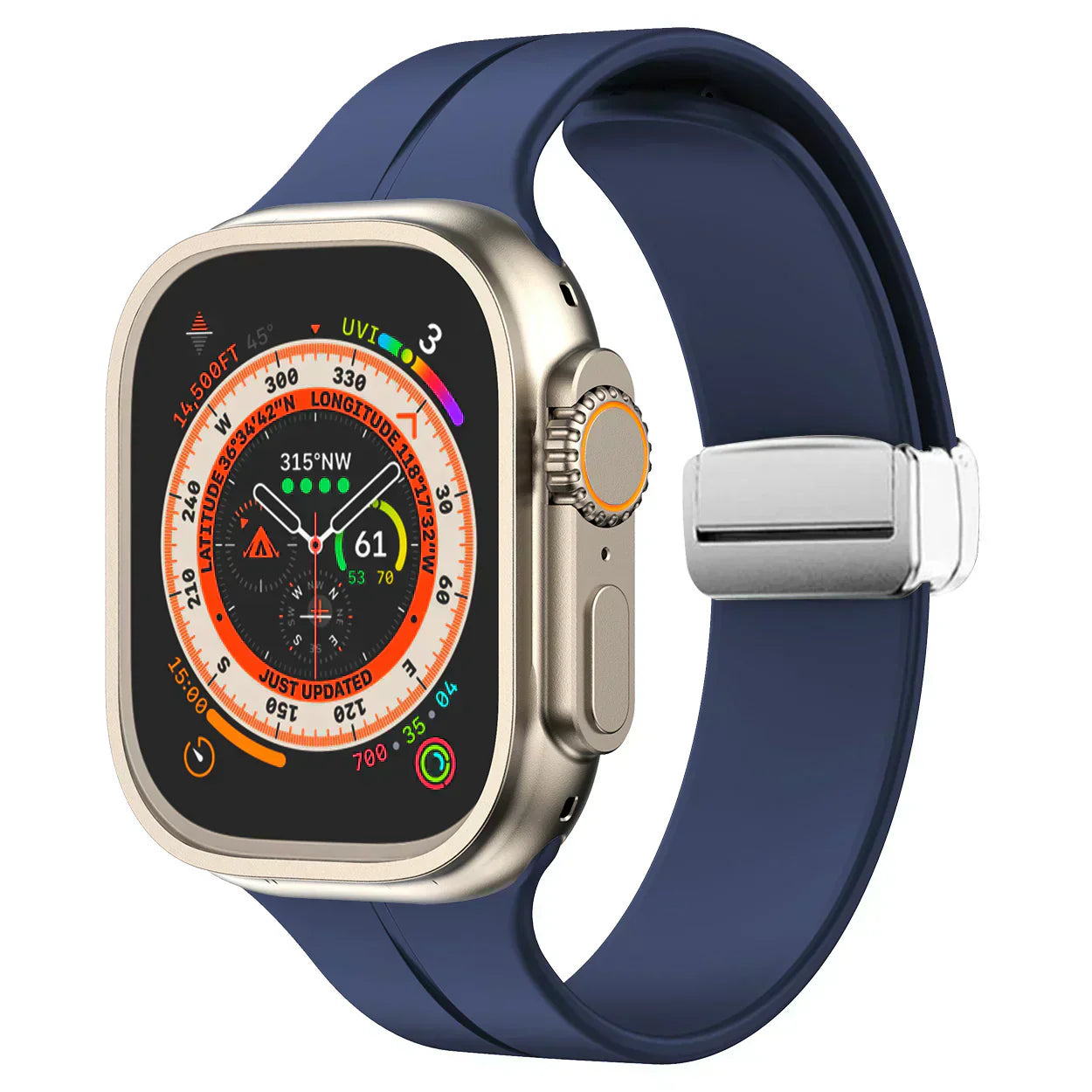 Thin Adjustable Apple Watch Strap With Secure Clasp