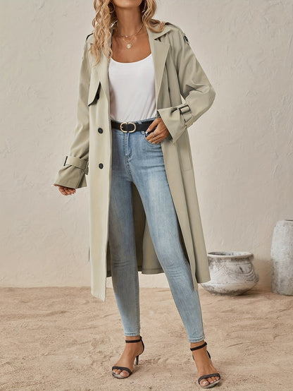 Classic Women's Belted Trench Coat