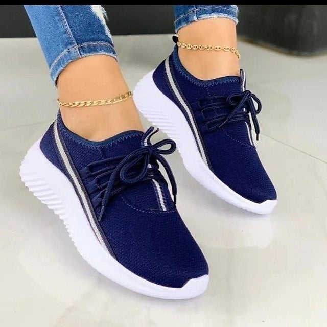 Mesh Sneakers Women's Slip On Walking Shoes Lightweight Casual Running Sneakers