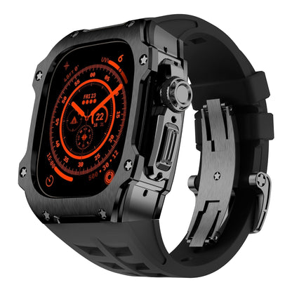Durable Black Metal Cover for Apple Watch Ultra