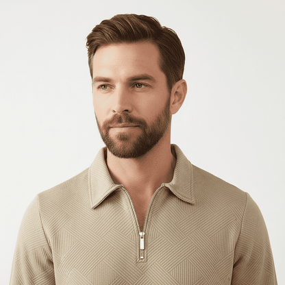Soft Men's Zip Up Cashmere Sweater
