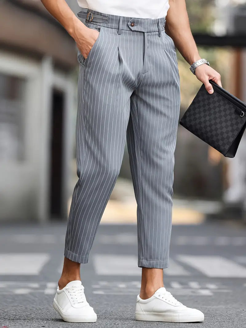 Classic Slim Fit Stripe Pants