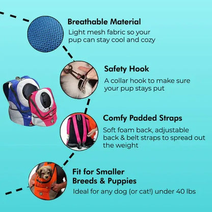 Fur Sport Backpack for Pets - Adjustable & Safe