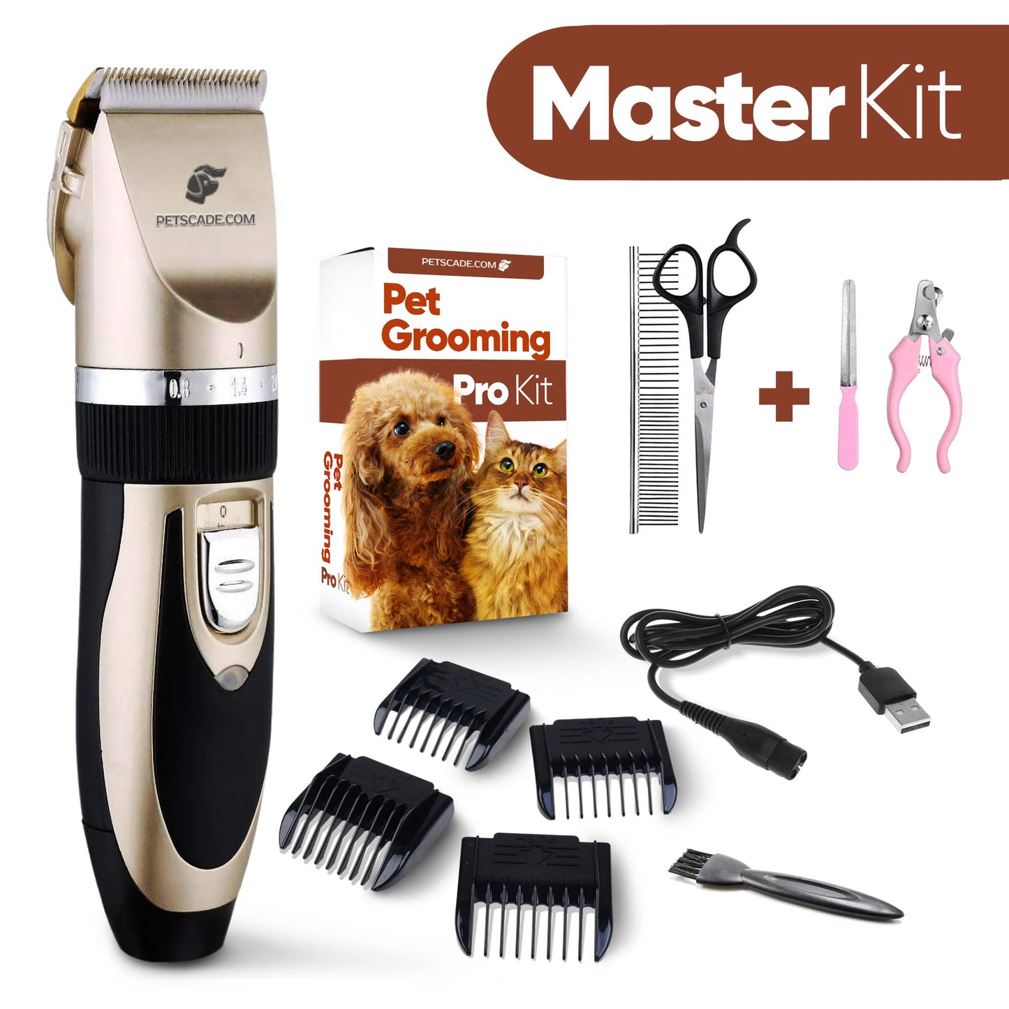 Pet Grooming Tool Shedding Brush Set