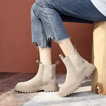 Cozy Faux Fur Insulated Ankle Boots for Women