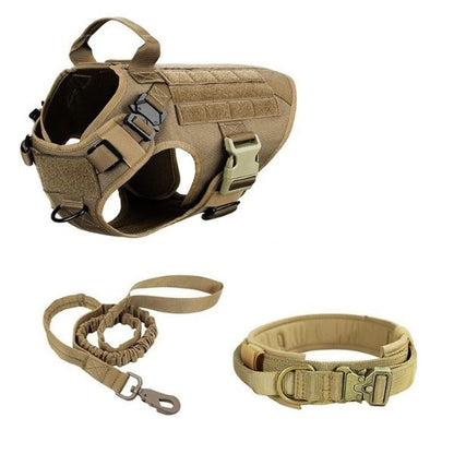 Dog Harness, Collar & Leash – k9 Tactical Working Dog Set