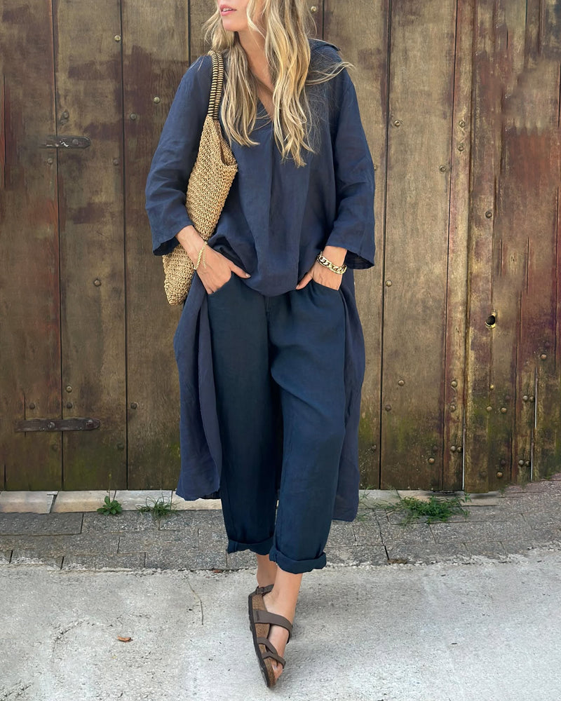 Women's Soft Cozy 2 Piece Lounge Set - OutfitLondon