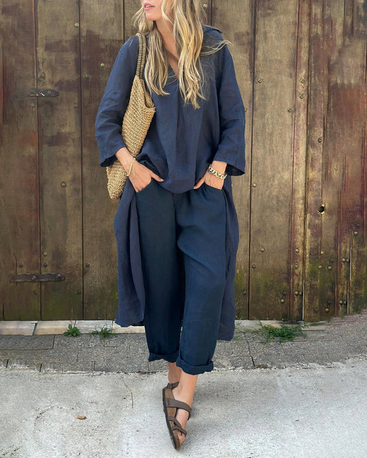 Women's Soft Cozy 2 Piece Lounge Set - OutfitLondon
