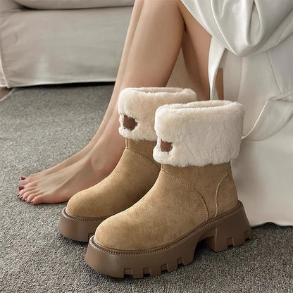 Warm Waterproof Insulated Winter Boots for Women