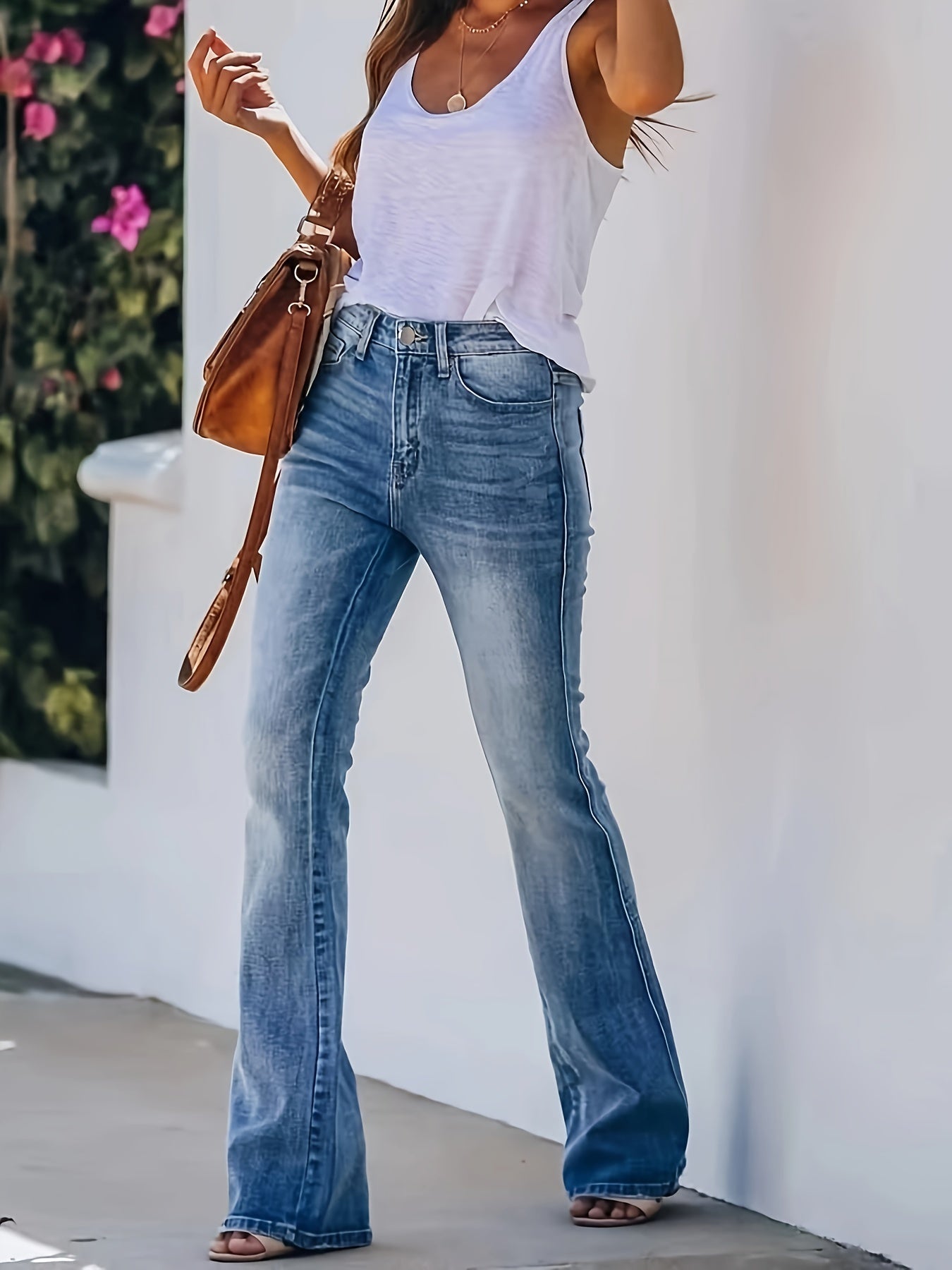Timeless High-Waist Flare Jeans