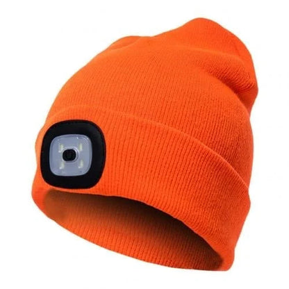 Rechargeable Winter LED Beanie Light