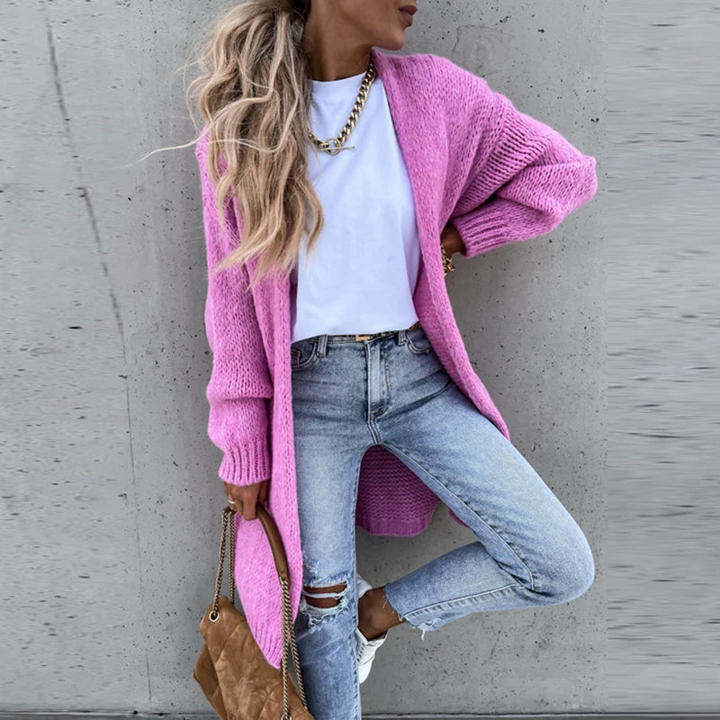Soft Women's Cashmere Sweater Coat