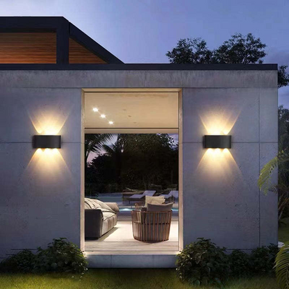 Contemporary Slim 2-Light LED Wall Fixture
