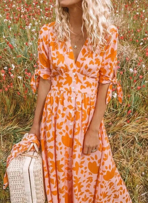 Elegant Women's Sundress Maxi Dress - OutfitLondon
