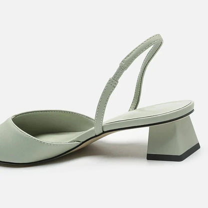 Elegant Women's Sandals with Closed Toe | Low Heel